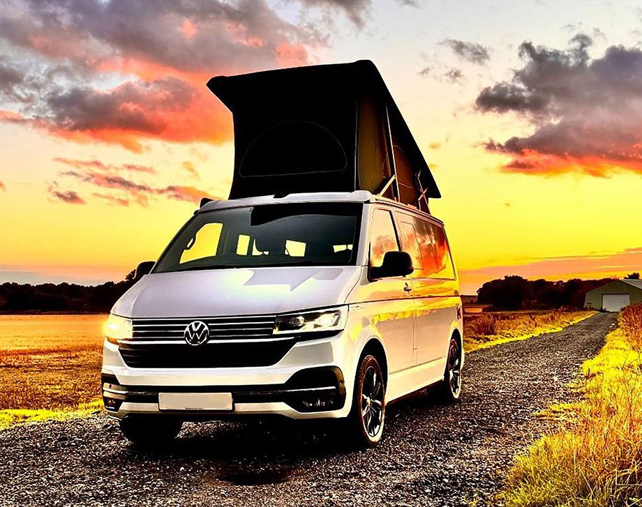 Swindon Campervan Hire in sunset